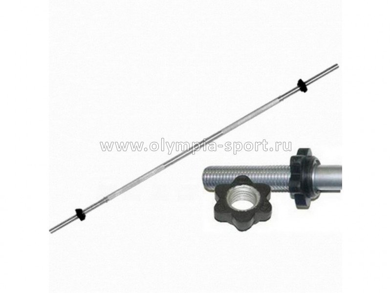 Гриф Barbell 1800мм d 30мм замок гайка Кетлера