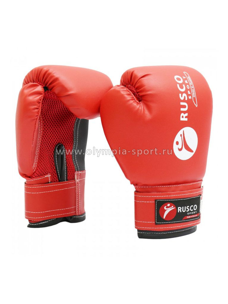 Перчатки бокс. Rusco Sport красные