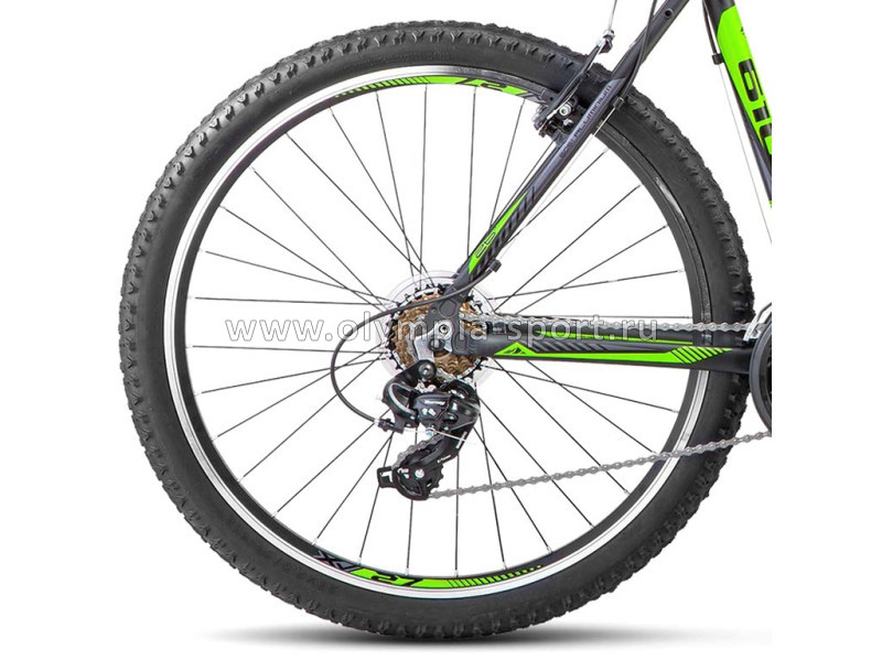 Колесо в сборе 26" заднее, V-br., двойной алюм.обод, под трещотку