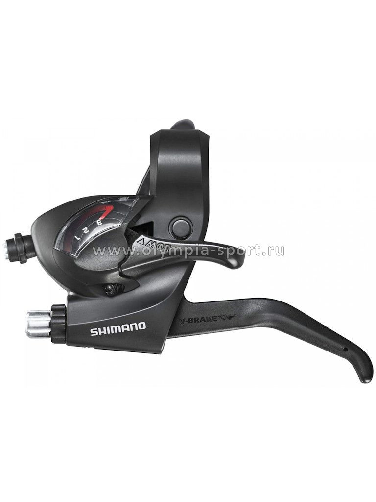 Шифтер триггерный с ручкой тормоза ST-EF41 Tourney SHIMANO левый 3 cкоростей, с тросом 1800мм