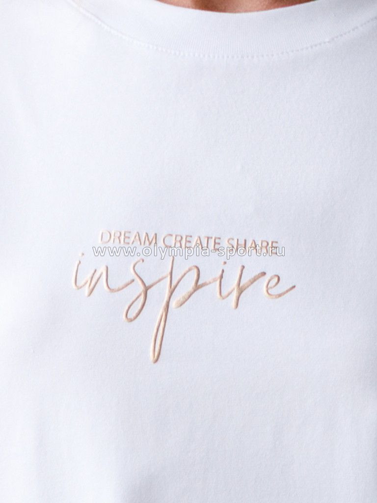 Футболка женская D49.117 белый_inspire