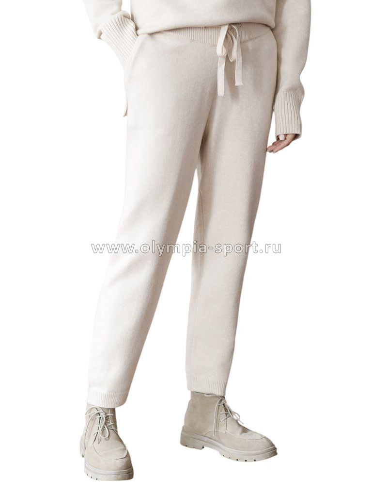 Брюки женские Vilatte D38.013 овсяный меланж