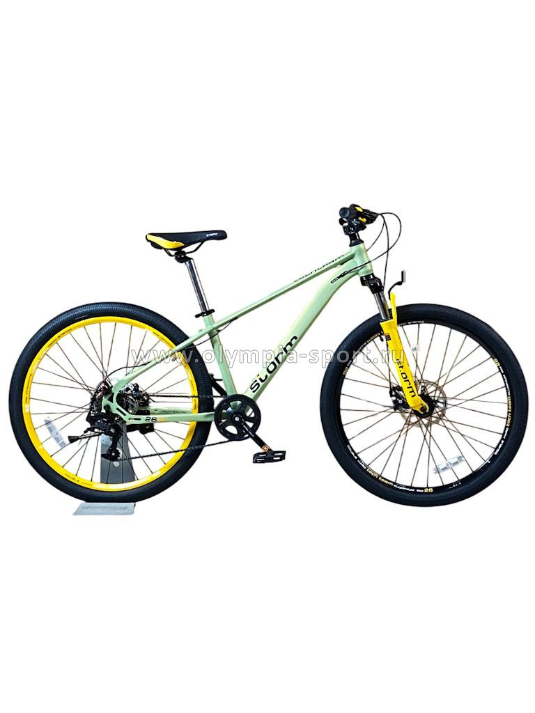 Велосипед TechTeam STORM (26" 7ск рост 14") зеленый