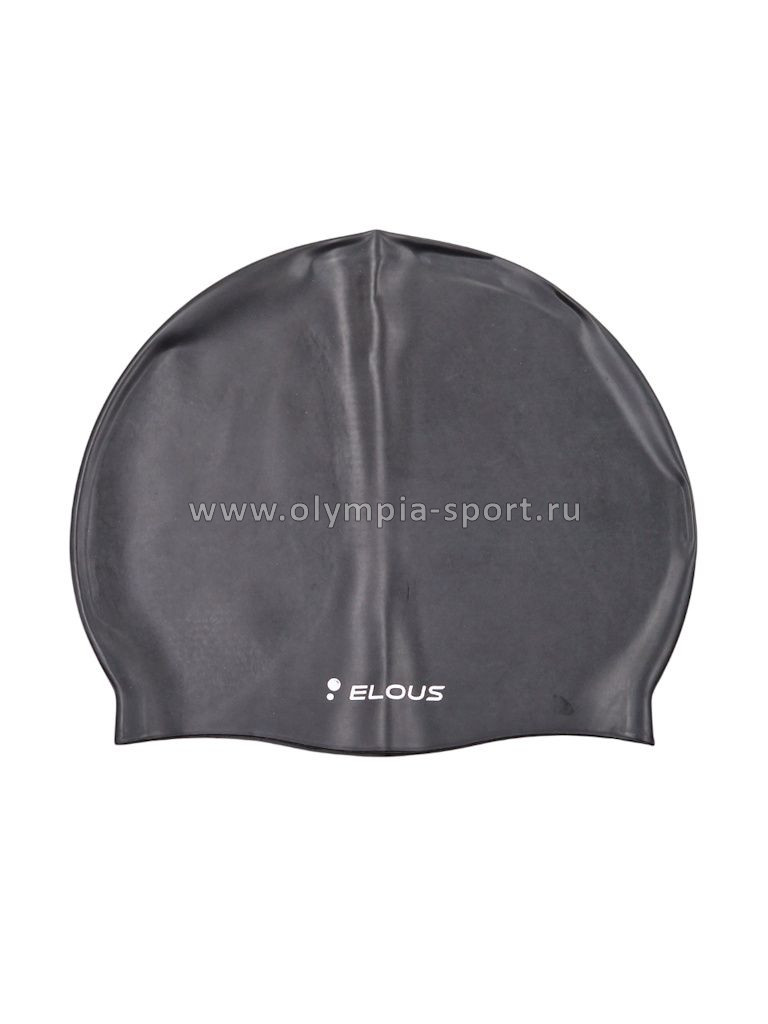 Шапочка для плавания Elous Big EL001 силикон, черная