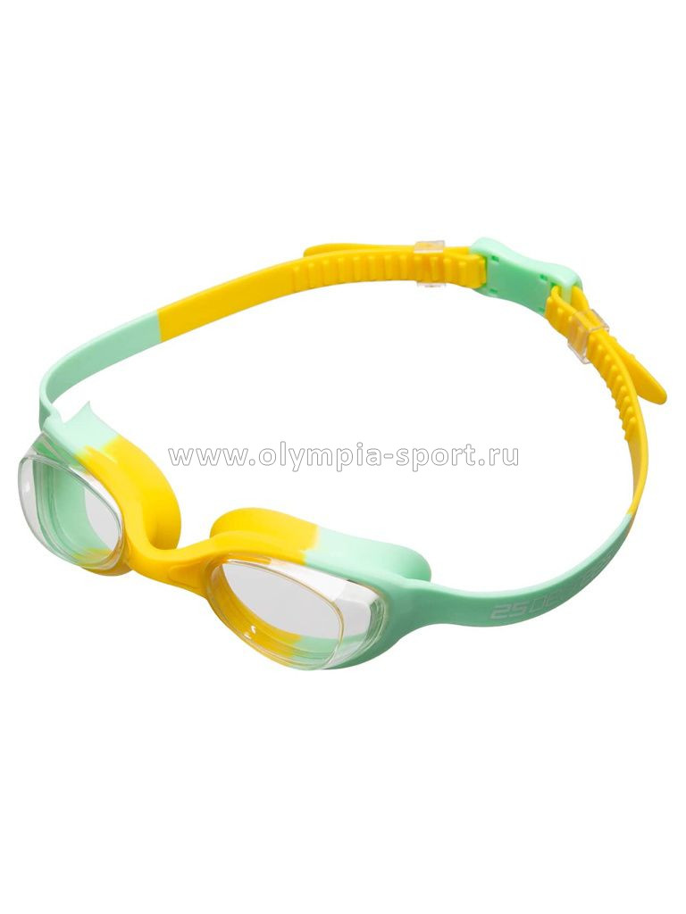 Очки для плавания 25DEGREES Dory Green/Yellow, детские (6-11 лет)