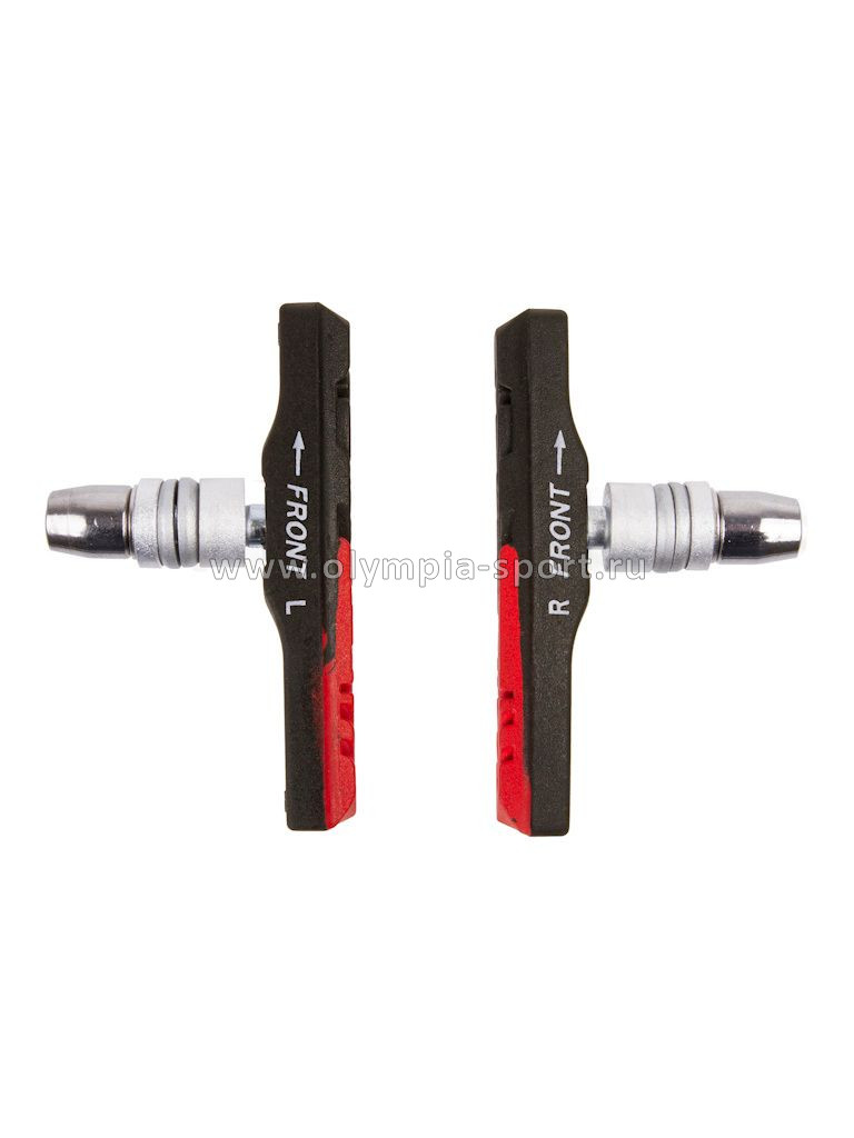 Колодки торм. V-Brake M-WAVE BPR-VC-DUAL 72 мм, ассиметр., цветные